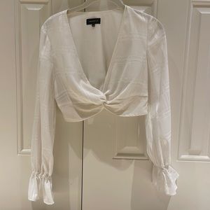 Majorelle Long Sleeve Crop Top